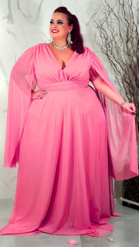 Vestido Radiant Glow – Elegância do M ao Plus Size