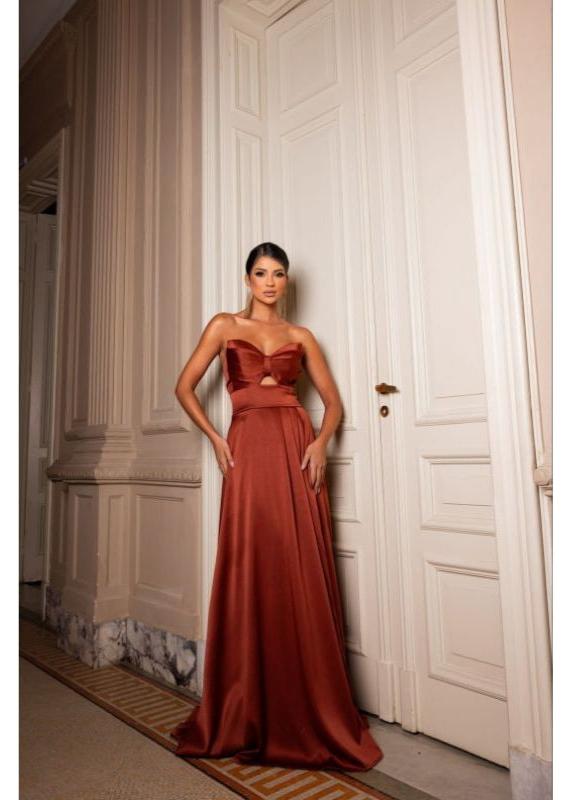 Vestido Longo Elegance Satin